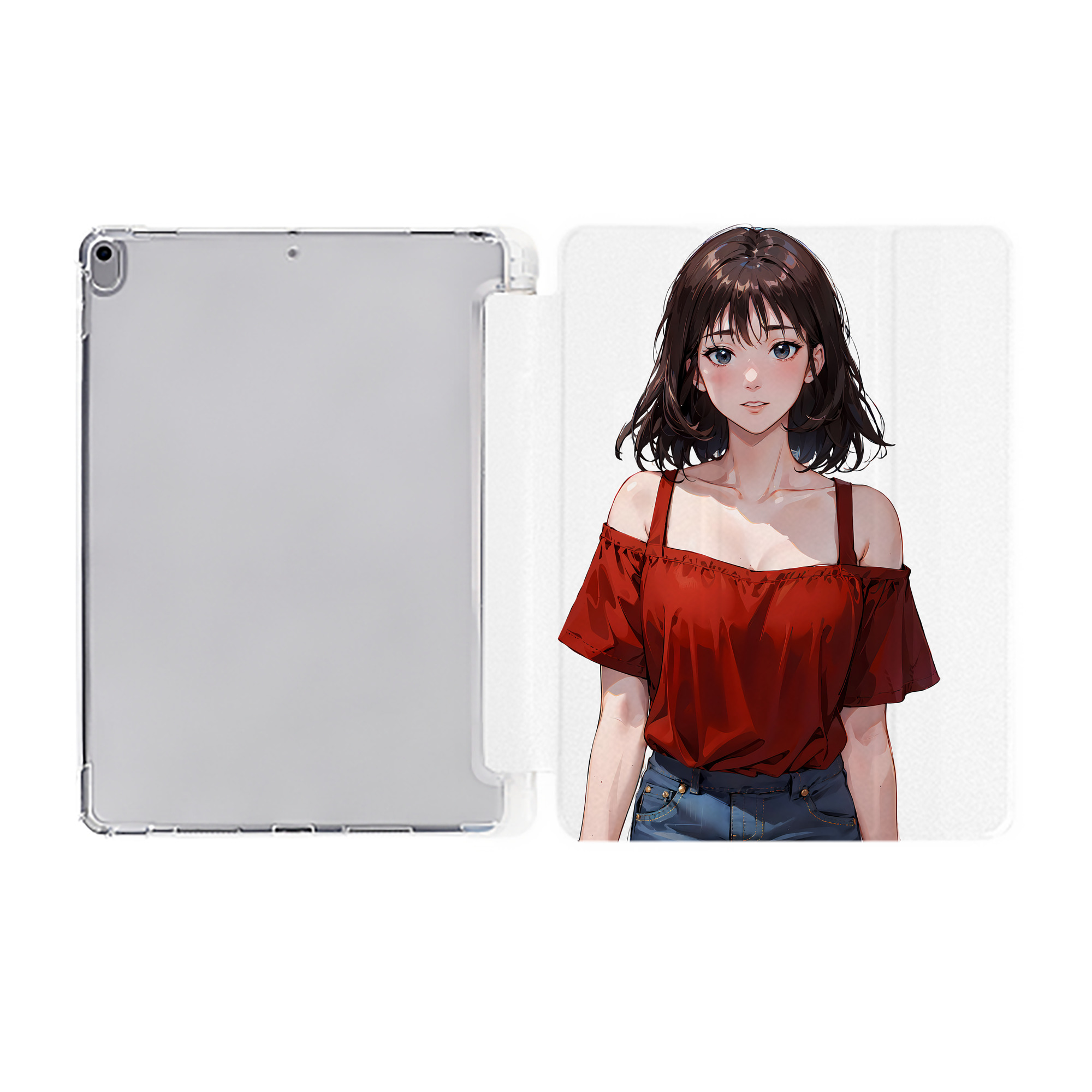（画像用） SLAM DUNK／スラムダンク IPad ケース ペン収納付き 三つ折りスタンド PUレザー×シリコン 対応機種9.5/10.5/10.9インチ